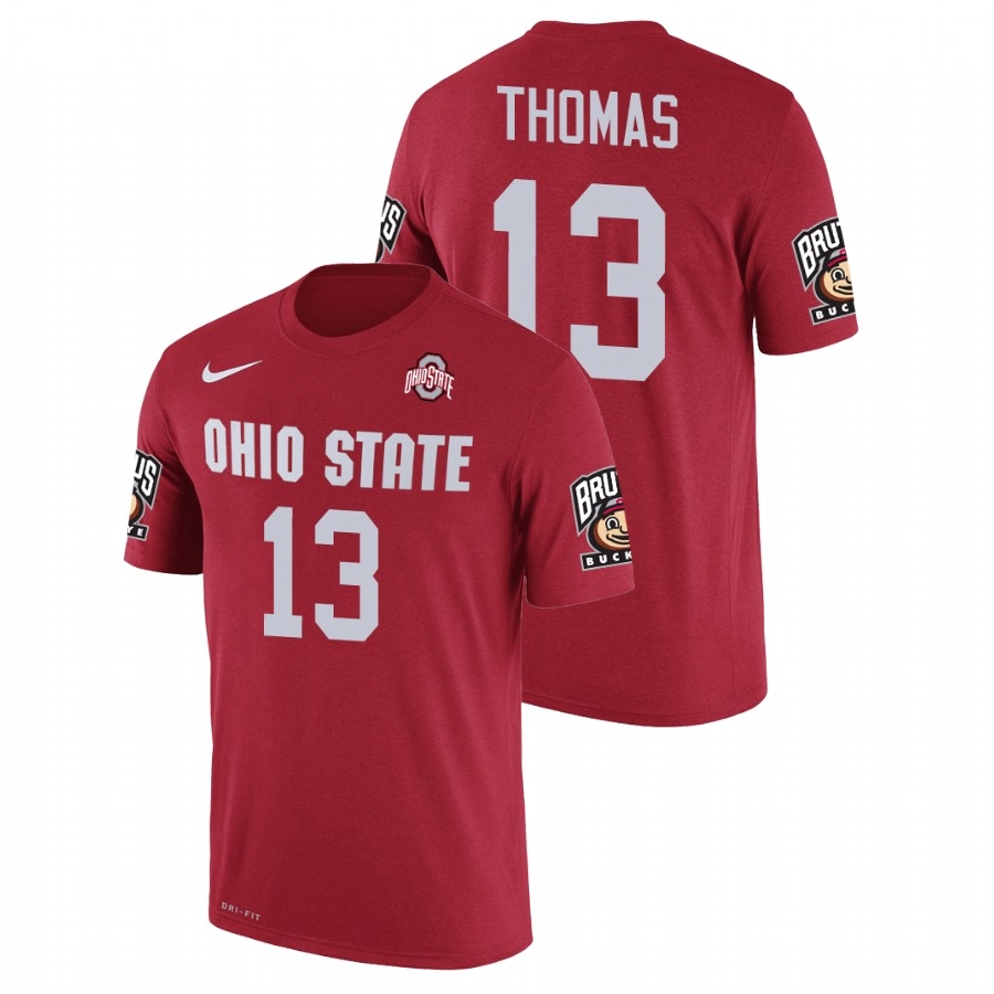 Ohio State Buckeyes Men's NCAA Michael Thomas #13 Red Future Stars College Football T-Shirt UQX8749IT